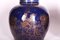 Late-18th Century Chinese Blue-Glazed & Gilt Porcelain Ginger Jars, Set of 3, Image 3