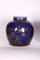 Late-18th Century Chinese Blue-Glazed & Gilt Porcelain Ginger Jars, Set of 3, Image 4