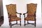 19th Century Italian Walnut Carved Armchairs, Set of 4 2