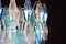 Sapphire-Colored Murano Glass Poliedri Chandeliers in the Style Carlo Scarpa, Set of 2 13