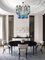 Sapphire-Colored Murano Glass Poliedri Chandeliers in the Style Carlo Scarpa, Set of 2 19