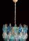 Sapphire-Colored Murano Glass Poliedri Chandeliers in the Style Carlo Scarpa, Set of 2 11