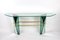 Mid-Century Console Table with Brass Support Attributed to Fontana Arte 2