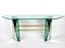 Mid-Century Console Table with Brass Support Attributed to Fontana Arte 5