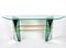 Mid-Century Console Table with Brass Support Attributed to Fontana Arte, Image 5
