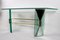 Mid-Century Console Table with Brass Support Attributed to Fontana Arte 9