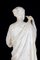 Neoklassizistische Vestal Alabaster Marmorskulptur, 1870 10