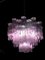 Pinker Tronchi Murano Glas Kronleuchter von Toni Zuccheri für Venini, 1970er 7