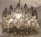 Gray Poliedri Murano Glass Chandelier 8