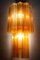 Mid-Century Amber and Clear Murano Glass Sconce 3