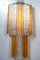 Mid-Century Amber and Clear Murano Glass Sconce 6