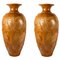 Vases Liberty Monumentaux en Terracotta, 1920, Set de 2 1