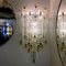 Glass Block & Gold Tulip Sconces from Barovier & Toso, 1940, Set of 2, Image 7