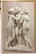 Large Neoclassical 3 Graces Grisaille Painting after Canova, 1920, Image 5