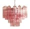 Pink Tronchi Murano Glass Chandelier, 1970s 4