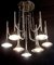 Modern Chrome Trumpet Chandelier by Goffredo Reggiani, Italy, 1970s, Image 6