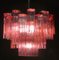 Red Coral Murano Glass Tronchi Chandeliers, 1970, Set of 2, Image 6