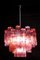 Red Coral Murano Glass Tronchi Chandeliers, 1970, Set of 2 17