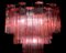 Lámparas de araña Tronchi de cristal de Murano rojo, 1970. Juego de 2, Imagen 16