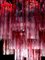 Lampadari Tronchi in vetro di Murano rosso corallo, 1970, set di 2, Immagine 12