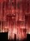 Lámparas de araña Tronchi de cristal de Murano rojo, 1970. Juego de 2, Imagen 11