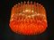 Lampadario Triedi in cristallo color corallo, Immagine 18