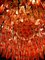 Lampadario Triedi in cristallo color corallo, Immagine 17