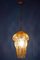 Lampes à Suspension ou Lanternes en Verre de Murano Couleur Ambre, 1970s, Set de 2 6