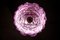 Lámpara de araña grande de cristal de Murano rosa, 1980, Imagen 14