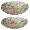 Multi-Color Venetian Flower Glass Ceiling Lights, Set of 2 1