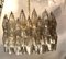 Gray Polyedri Murano Glass Chandelier 6