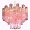 Pink Tronchi Murano Glass Chandeliers, 1970s, Set of 2, Image 15