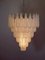 Large Italian Murano Chandeliers with 52 Glass Petals Drop, 1970s, Set of 2 8