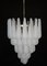 Large Italian Murano Chandeliers with 52 Glass Petals Drop, 1970s, Set of 2 4