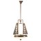 Art Deco Chrome and Murano Glass Chandelier for Pietro Chiesa for Fontana Arte, Image 9