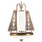 Art Deco Chrome and Murano Glass Chandelier for Pietro Chiesa for Fontana Arte, Image 1