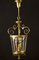 Italian Art Deco Brass Lantern or Pendant, 1940s, Image 2