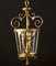 Italian Art Deco Brass Lantern or Pendant, 1940s, Image 3