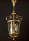 Italian Art Deco Brass Lantern or Pendant, 1940s, Image 5