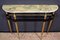 Mid-Century Oval Shaped Gilt Bronze Console Table Italy, 1950, Image 5