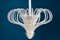 Lámpara de araña o farol Art Déco de cristal de Murano, años 40, Imagen 5