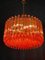 Lampadari Triedi in cristallo color corallo, set di 2, Immagine 13