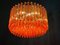 Lampadari Triedi in cristallo color corallo, set di 2, Immagine 5
