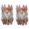 Pink and Light Blue Poliedri Sconces, 1980, Set of 2 1