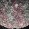 Mid-Century Murano Glas Blumen Korb Deckenlampe in Rosa & Eis 5
