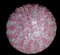 Mid-Century Pink and Ice Murano Glass Flowers Basket Ceiling Light, Image 9