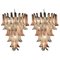 Italian Modern Pink and White Murano Glass Petals Chandelier, 1980s 6