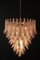 Italian Modern Pink and White Murano Glass Petals Chandelier, 1980s, Image 14