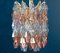 Pink and Light Blue Poliedri Chandeliers, 1970, Set of 2, Image 12