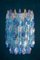 Lámparas de araña grandes de cristal de Murano en color zafiro, estilo de C. Scarpa. Juego de 2, Imagen 2